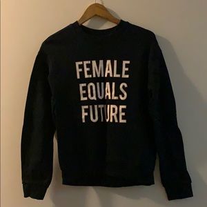 H&M Female Equals Future Crew Neck Sweatshirt